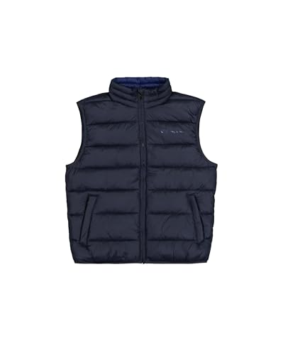 Champion Herren Legacy Outdoor (220343) -Wr Light Nylon Cirè 35gr Tonal Script Logo High-Neck Gefütterte Weste, Blau (BS501), XXL von Champion