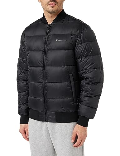 Champion Herren Legacy Outdoor Bomber Gepolsterte Jacke, Nero, L von Champion