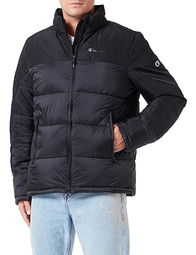 Champion Herren Legacy Outdoor Colorblock Gepolsterte Jacke, Nero, L von Champion