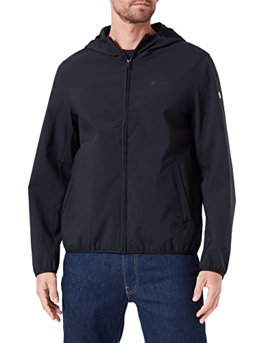 Champion Herren Legacy Outdoor Soft Polyester Woven Hooded Jacke, Schwarz, L von Champion