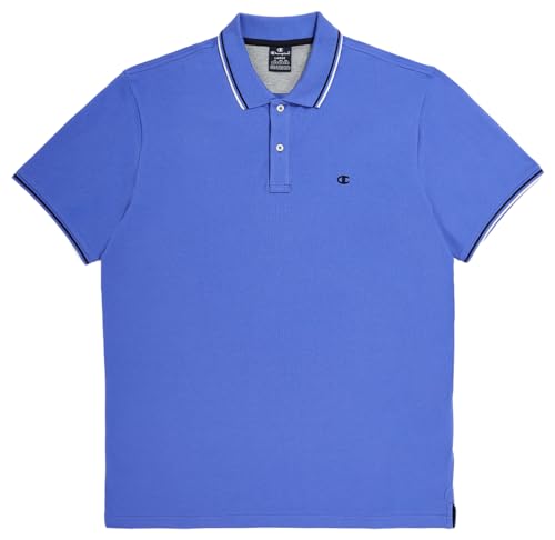 Champion Herren Legacy Polo Gallery Light Cotton Piqué C-Logo Polohemd, Jeansblau, S von Champion