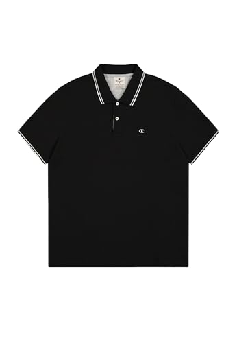 Champion Herren Legacy-Polo with Chest Logo Polohemd, Schwarz (Kk001), S von Champion