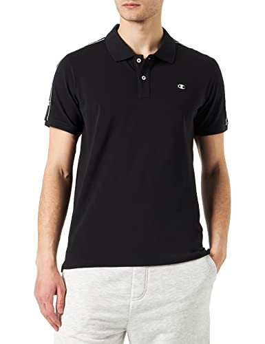 Champion Herren Legacy Poloshirt Gallery Light Cotton Piqué American Tape Polohemd, Schwarz, Medium von Champion