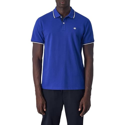 Champion Herren Legacy Polo Gallery Light Cotton Piqué C-Logo Polohemd, Elektrischblau, M Champion Herren Legacy Polo Gallery Light Cotton Piqué C-Logo Polohemd, Elektrischblau, M von Champion