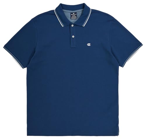 Champion Herren Legacy Poloshirt Gallery Light Cotton Piqué C-Logo Polohemd, dunkelblau, Large von Champion