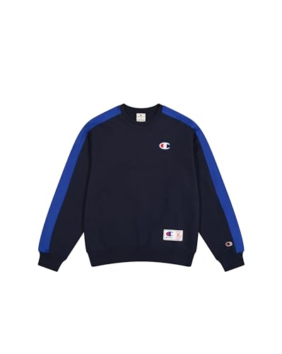 Champion Herren Legacy Retro Sport (220318) -Soft Compact Poly Fleece Crewneck Sweatshirt, Blau (BS501), L von Champion