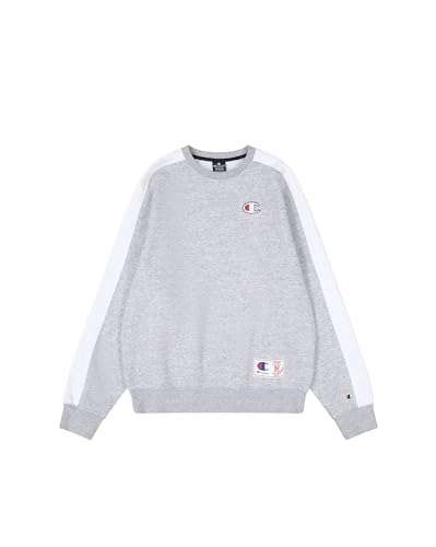 Champion Herren Legacy Retro Sport (220318) -Soft Compact Poly Fleece Crewneck Sweatshirt, Grau (EM021), XXL von Champion