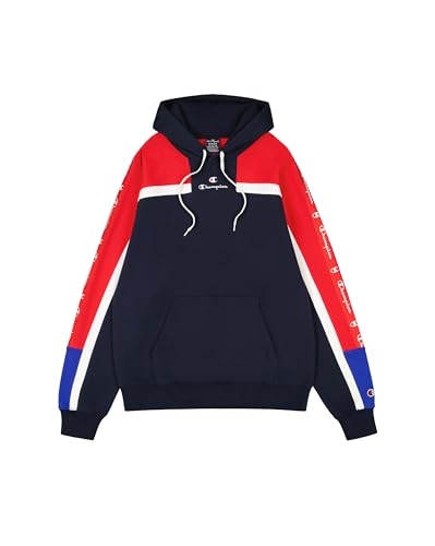 Champion Herren Legacy Retro Sport (220331) -Soft Compact Poly Fleece Kapuzenpullover, Blau (BS501), S von Champion