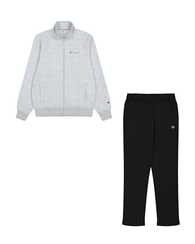 Champion Herren Legacy Script Shop (220288) -Soft Compact Powerblend Fleece High-Neck Sportanzug, Grau (EM021), XL von Champion