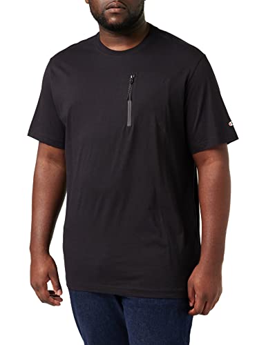 Champion Herren Legacy X-Pro Zip Pocket S/S T-Shirt, Schwarz, Small von Champion