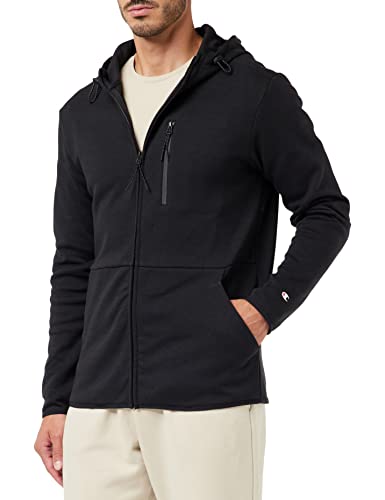 Champion Herren Legacy X-pro Interlock Full Zip Kapuzenpullover, Schwarz, L von Champion