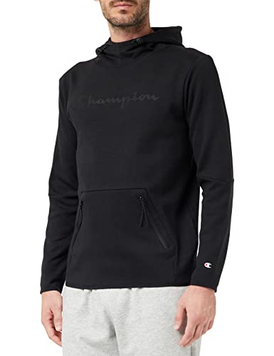 Champion Herren Legacy X-pro Interlock Logo Kapuzenpullover, Schwarz, XL von Champion