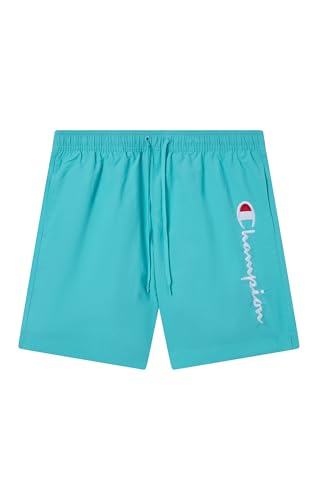 Champion Herren Legacy with Large Logo Beachshorts, Blau (Bs184), M von Champion