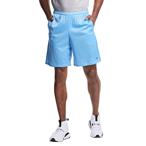 Champion Herren Shorts Lange Netz-shorts mit Taschen, Swiss Blue, XL Champion Herren Shorts Lange Netz-shorts mit Taschen, Swiss Blue, XL von Champion