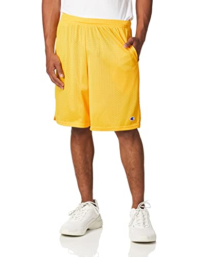 Champion Herren Shorts Lange Netz-shorts mit Taschen, Team Gold, M von Champion