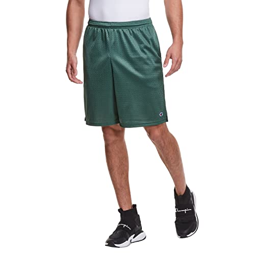 Champion Herren Shorts Lange Netz-shorts mit Taschen, DunkelGrün, XXL von Champion