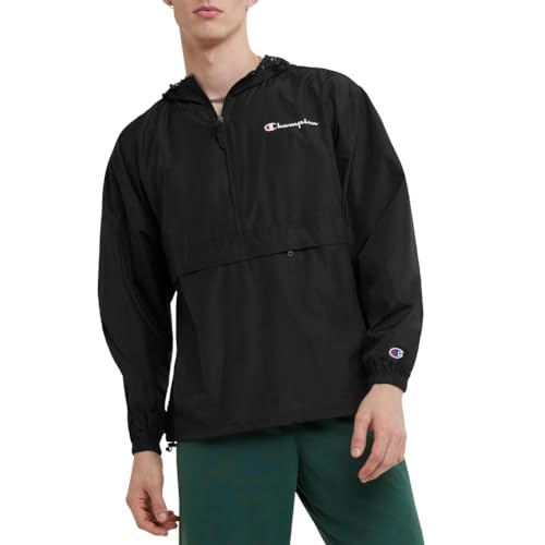 Champion Herren Jacke Packbare Jacke, Schwarz 549369, L von Champion