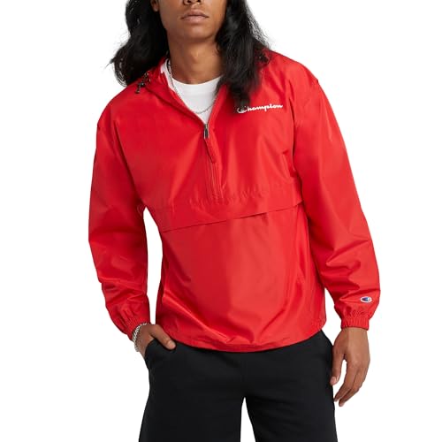 Champion Herren Packbare Jacke, Scarlet-549369, L von Champion