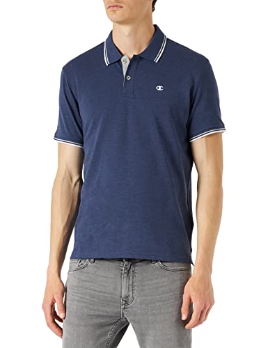 Champion Herren Polo Gallery C-Logo Polohemd, Blau Melange, M von Champion