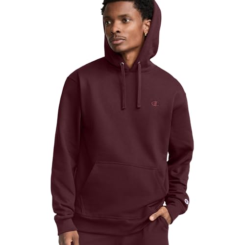 Champion Herren Kapuzenpullover Powerblend Pullover Hoodie, Kastanienbraun, M von Champion