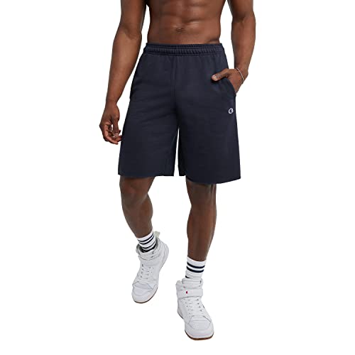 Champion Herren Powerblend Fleece Shorts, Navy, X-Groß von Champion