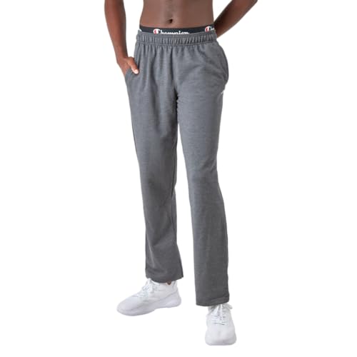 Champion Herren Sweatpants, Powerblend, Fleece, offenem Boden (Reg groß) Hose, Granit Heather C Patch Logo von Champion