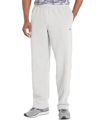 Champion Herren Sweatpants, Powerblend, Fleece, offenem Boden (Reg groß) Hose, Oxford Gray C Patch Logo, 36-41 von Champion