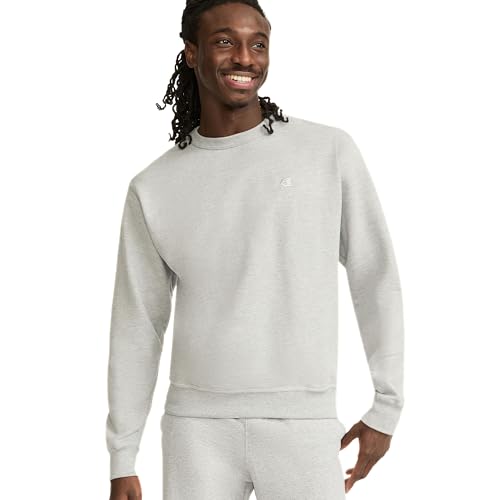 Champion Herren Powerblend Pullover Sweatshirt, Oxford Grey, S EU Champion Herren Powerblend Pullover Sweatshirt, Oxford Grey, S EU von Champion
