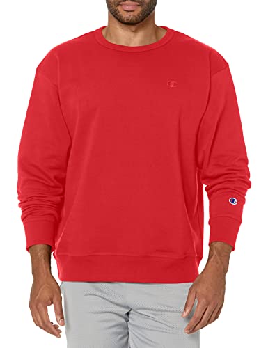 Champion Herren Powerblend Pullover Sweatshirt, Team Red Scarlet, XL EU von Champion