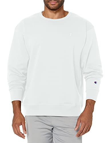 Champion Herren Powerblend Pullover Sweatshirt, Weiß, XL EU von Champion