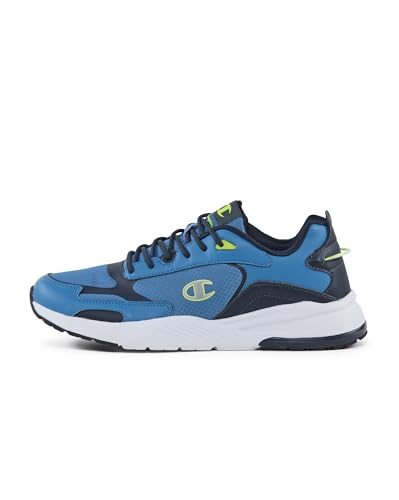 Champion Herren Ramp Up Ripstop Low Sneakers, Blau Marineblau Zitrone BS106, 45.5 EU von Champion