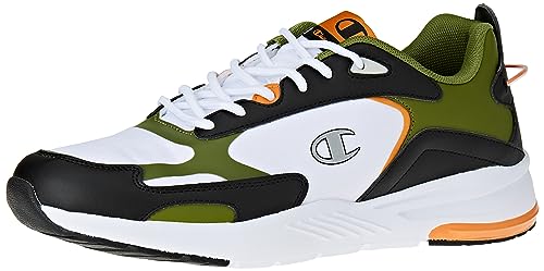 Champion Herren Ramp Up Ripstop Sneakers, Bianco Nero Verde Arancione Ww003, 42 EU von Champion