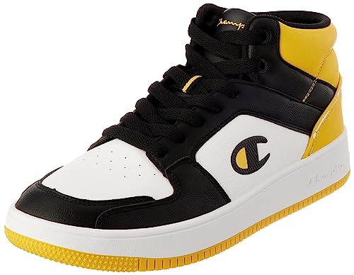 Champion Herren Rebound 2.0 Mid Sneakers, Bianco Nero Giallo Ww013, 41 EU von Champion