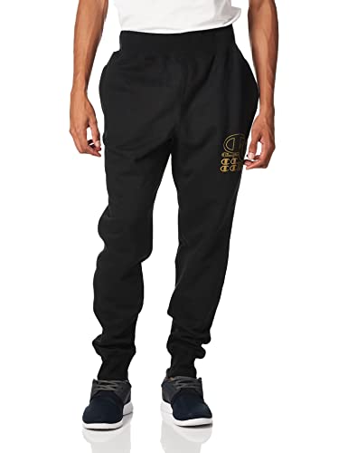 Champion Herren Reverse Weave Jogger Trainingshose, Schwarz/C Logo, 27-32 von Champion
