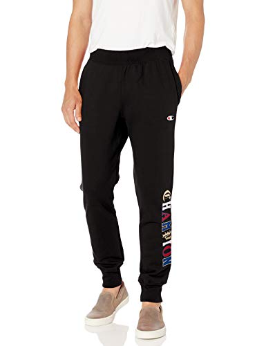 Champion Herren Reverse Weave Jogger Trainingshose, Schwarz Altes Englisch C, Groß von Champion