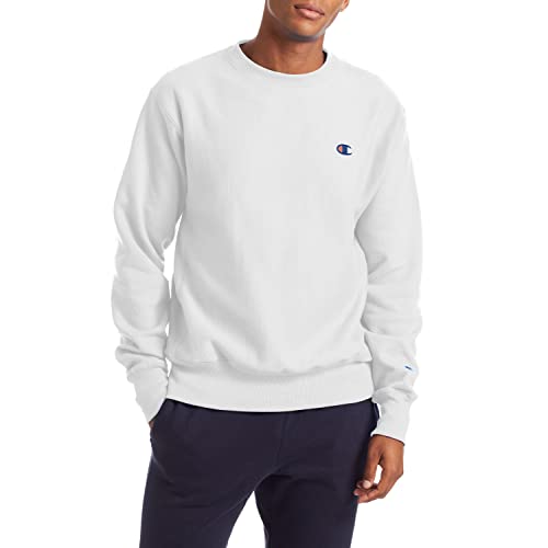 Champion Herren Reverse Weave Sweatshirt, Weiß, Small Champion Herren Reverse Weave Sweatshirt, Weiß, Small von Champion