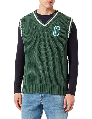 Champion Herren Rochester 1919 Bookstore - Cotton Knitted Winter-edition V-neck Vest Trikot, Verde Avt, M EU von Champion