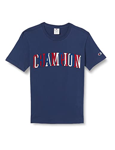 Champion Herren Rochester 1919 Bookstore Crewneck S-s T-Shirt, Marineblau (Nava), Medium von Champion