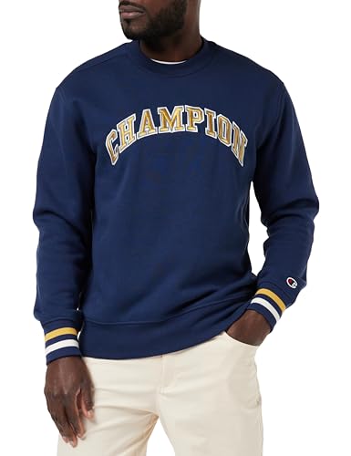 Champion Herren Rochester 1919 Bookstore-Heavy Powerblend Fleece Crewneck Sweatshirt, Blu Marino, M von Champion