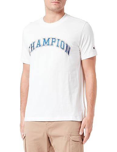 Champion Herren Rochester 1919 Bookstore-S-s Crewneck T-Shirt, Bianco Panna, Medium von Champion