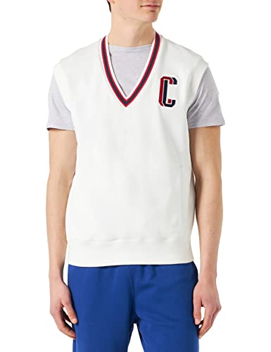 Champion Herren Rochester 1919 Bookstore V-Neck S-l Pullunder, Off-White (Bdb), S von Champion