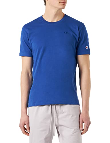 Champion Herren Rochester 1919 C-Logo Crewneck S-s T-Shirt, Blau (Bvu), X-Small von Champion