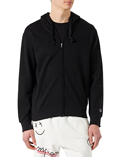 Champion Herren Rochester 1919 C-Logo Full Zip Kapuzenpullover, Schwarz, M von Champion