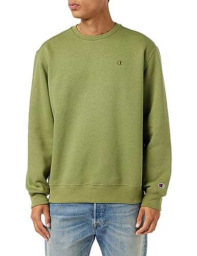 Champion Herren Rochester 1919 C-Logo Heavy Poly-Fleece Crewneck Sweatshirt, Verde Olivo, M von Champion