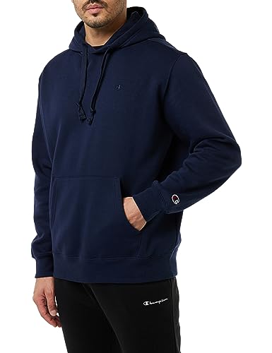 Champion Herren Rochester 1919 C-Logo Heavy Powerblend Fleece Kapuzenpullover, Blu Notte, XL von Champion
