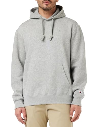 Champion Herren Rochester 1919 C-Logo Heavy Powerblend Fleece Kapuzenpullover, Grigio Melange Oxford, M von Champion