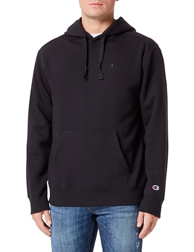 Champion Herren Rochester 1919 C-Logo Heavy Powerblend Fleece Kapuzenpullover, Nero, M von Champion