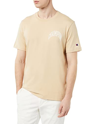 Champion Herren Rochester 1919 City Exporer Crewneck S-S Kurzarm Shirt, Marrone Tortora (Gin), S von Champion