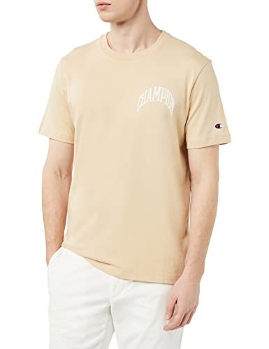 Champion Herren Rochester 1919 City Exporer Crewneck S-S Kurzarm Shirt, Marrone Tortora (Gin), XS von Champion