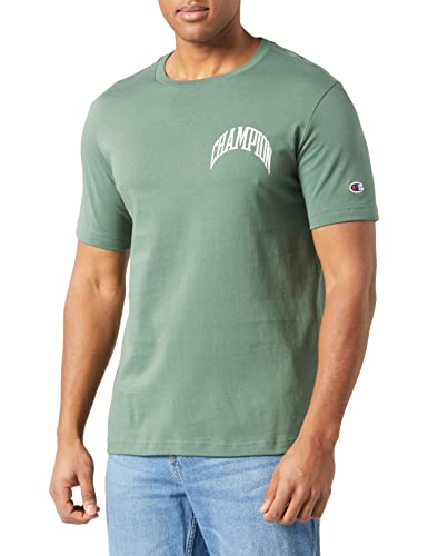 Champion Herren Rochester 1919 City Exporer Crewneck S-s T-Shirt, Grün (DUK), Small von Champion